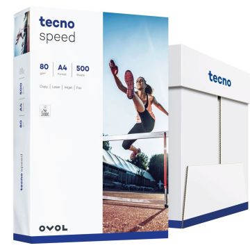 5x 500 Sheets tecno speed A4 80 g Universal Paper white