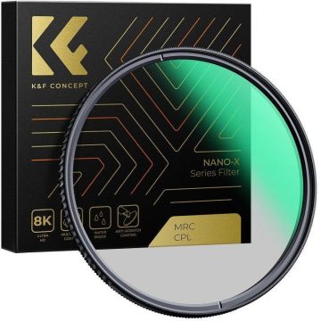 K&F Concept Nano-X CPL apļveida polarizējošs filtrs - 77 mm