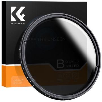 K&amp;F Concept B-Series Fader ND2-400 Adjustable Gray Filter - 82 mm