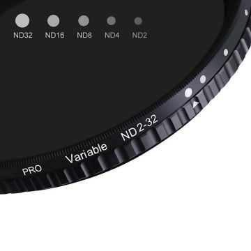 K&F Concept Nano-X ND2-ND32 52mm regulējamais ND filtrs