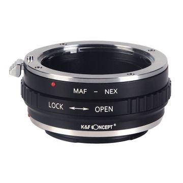 K&F Concept Sony A-mount / Minolta MAF [objektīvs] uz Sony E-mount [korpuss] bajoneta adapteris
