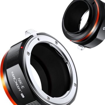 K&F Concept Pro Nikon F-mount objektīvs uz Sony NEX E-mount korpusu bajoneta adapteris