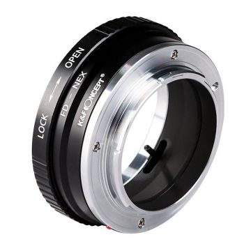 K&F Concept II Canon FD [objektīvs] uz Sony E-mount [korpuss] bajoneta adapteris
