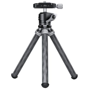 Leofoto MT-02C+LH-22 karbona statīvs ar lodveida galvu melns