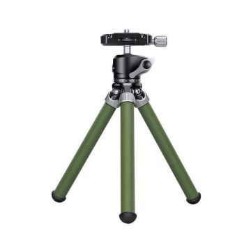 Leofoto MT-02C+LH-22 karbona statīvs ar lodveida galvu zaļš