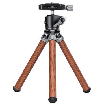 Leofoto MT-02C+LH-22 karbona statīvs ar lodveida galvu koka