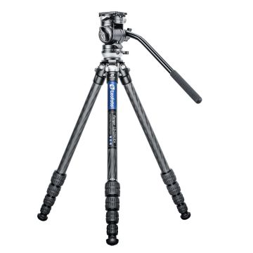 Leofoto LS-225CEX+BV-1R Ranger Leveling karbona statīvs ar video galvu