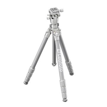 Leofoto LG-284C+LH-36R karbona statīvs ar lodveida galvu sudraba