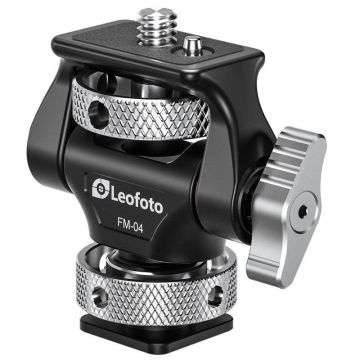 Leofoto FM-04 Snail Head monitora stiprinājums ar piederumu ligzdas adapteri