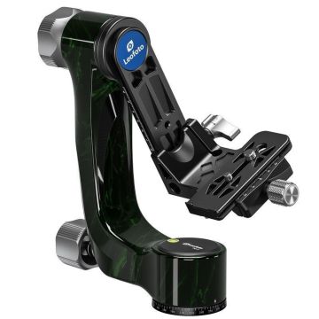 Leofoto PG-3 gimbal galva zaļa