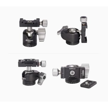 Leofoto LS-223C+LH-25 CNC tripods ar bumbu galvu caurules 22/19/16MM