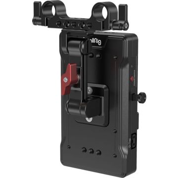 SmallRig 3204 uzlabota V-Mount akumulatora stiprinājuma plāksne ar regulējamu sviru