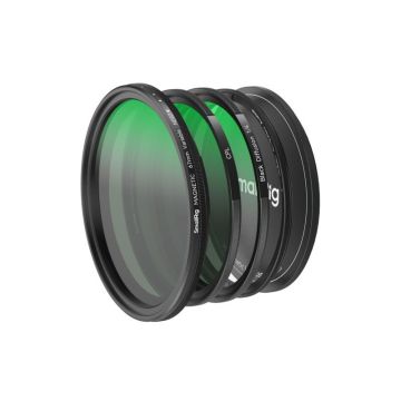 SmallRig 4726 5-in-1 Pieskaņojams Filtru Komplekts VND 2-32 & CPL & 1/4 Efekts Melna Migla (67mm)