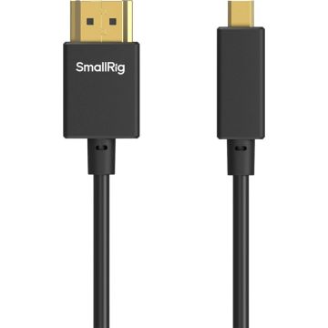 SmallRig 4795 Ultra-Plāns 4K HDMI Datu Kabelis D uz A 100cm