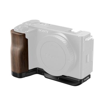 SmallRig 4864 L-shape mount plate with wooden handle for Sony ZV-E10 II
