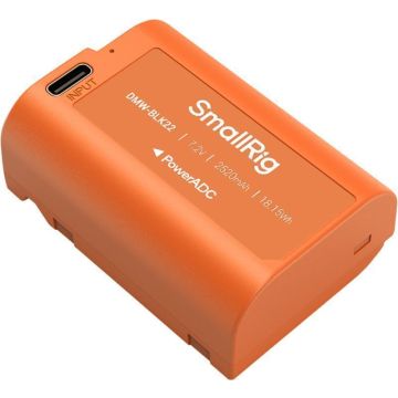 SmallRig 4979 kameras akumulators USB-C uzlādējams DMW-BLK22 oranžs