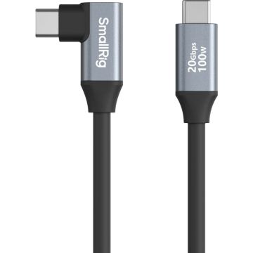 SmallRig 4790 USB-C (taisns) uz USB-C (leņķis) datu kabelis 35cm
