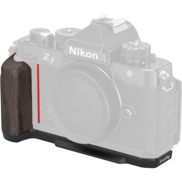 SmallRig 4801 L-shape mount plate with wooden handle for Nikon Z f