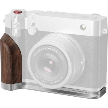 SmallRig 5265 L-veida stiprinājuma plāksne ar koka ņemtuvi FUJIFILM GFX100RF sudraba krāsā