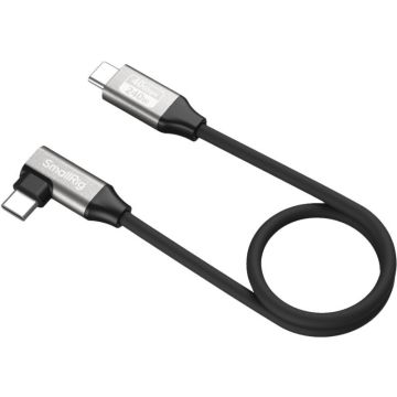 SmallRig 5075 USB-C datu kabelis (taisns uz slīpumu, 35cm (40Gbps + 240W + 8K)