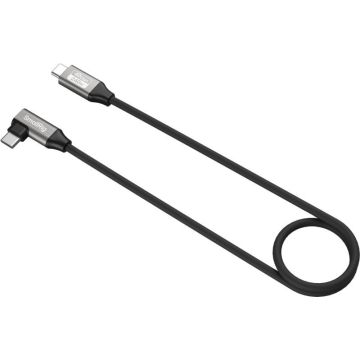 SmallRig 5076 USB-C Datu Kabelis (Taisns uz Leņķī, 60cm (40Gbps + 240W + 8K)