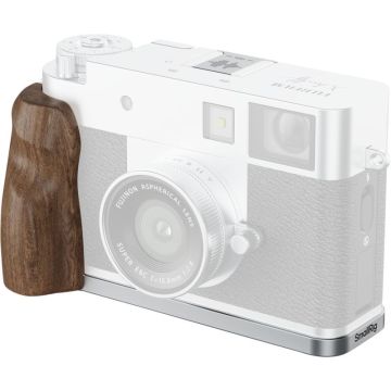 SmallRig 5223 L-formas montāžas plāksne ar koka rokturi FUJIFILM X pusei sudrabs