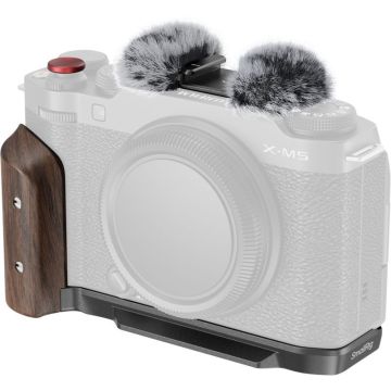 SmallRig 5260 L-formas montāžas plāksne ar koka rokturi FUJIFILM X-M5 melna
