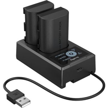 SmallRig 5409 Kameras Akumulatora un Lādētāja Komplekts priekš Canon LP-E6P