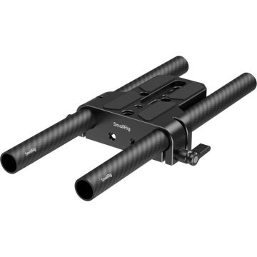 SmallRig 5609 Bottom Mount Plate with Dual 15mm Rod Clamp