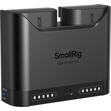 SmallRig 5484 Ātrā Lādēšanas Komplekts priekš LP-E6NH Kameras Akumulatoriem