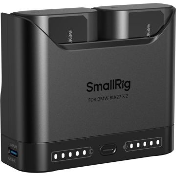 SmallRig 5487 Ātrā Lādēšanas Komplekts priekš DMW-BLK22 Kameras Akumulatoriem