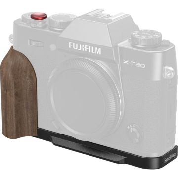 SmallRig 5666 L-Formas Montāžas Plāksne ar Koka Rokturi FUJIFILM X-T30 / T30 II / T30 III Melnais