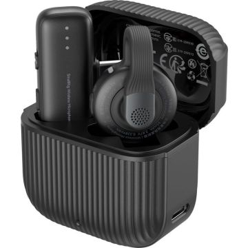 SmallRig 5718 S70-C1 bezvadu mikrofons ar USB-C adapteri tālruņiem, melns