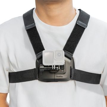 SmallRig 5720 ātrrelejas krūšu siksna statīvs darbības kamerām