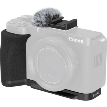 SmallRig 5808 L veida stiprinājuma plate ar rokturi, paredzēta Canon PowerShot V1, melna