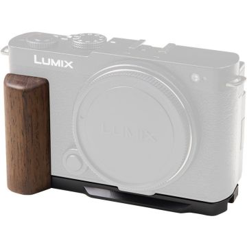 SmallRig 5945 L-shaped mount plate with wooden handle for Panasonic S9