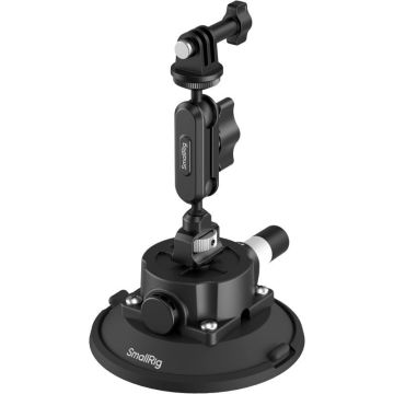 SmallRig 5855 4,5" piesūcekņa stiprinājums paredzēts action kamerām