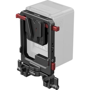 SmallRig 6273 grozāma V-Mount akumulatora plāksne ar dubultajiem V-Lock stiprinājumiem un 15 mm dubulto stieņu skavu