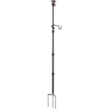 SmallRig 6397 monopods ar trīskāršām zemes smailēm un panorāmas lodveida galvu ar Arca-Swiss plati