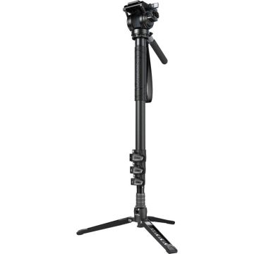 SmallRig 6623 karbona monopods (4 sekcijas) ar video galvu