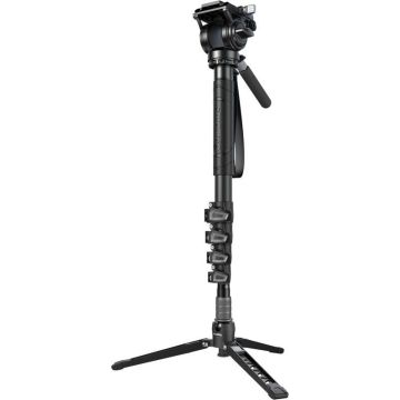 SmallRig 6625 karbona monopods (5 sekcijas) ar video galvu
