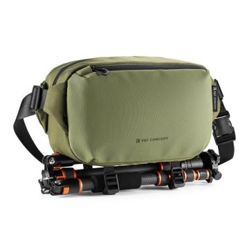 K&F Concept Alpha Sling Bag 10 l fotogrāfijas soma - zaļa