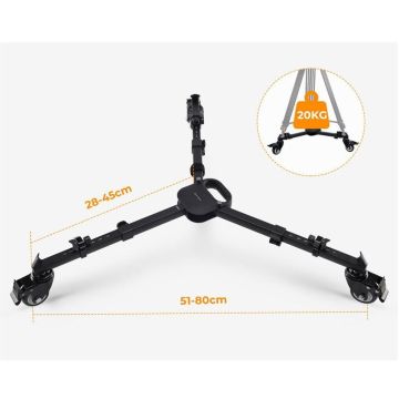 K&F Concept MS30 KF31.118 Tripod Trolley