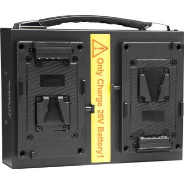 Nanlite akumulatoru lādētājs diviem 26V V-mount akumulatoriem
