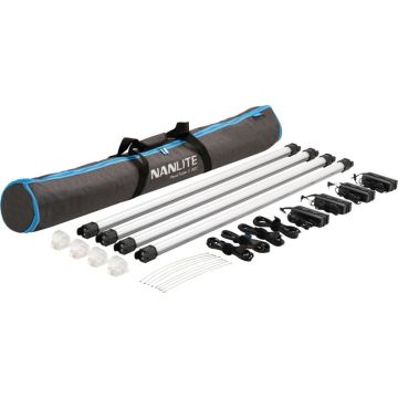 NanLite Pavotube II 30C LED RGBWW Caurulītes Gaisma 4 Gaismu Komplekts