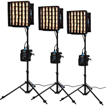 Nanlite PavoSlim 60B LED panel 3-light kit with stand
