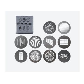 Nanlite GOBO Size M Set 1 for PJ-FMM-10/19/36, PJ-FMM-18-36, PJ-BM-25-45