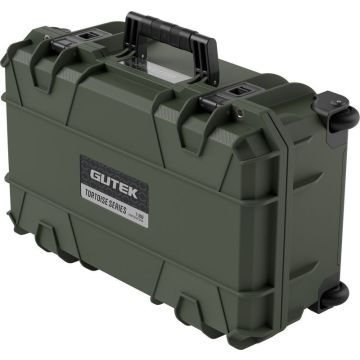 GUTEK Tortoise T-300 20 collu rokas bagāžes aizsargs futrālis olīvkrāsains zaļš