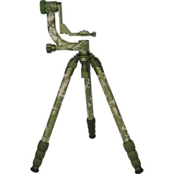 Sirui Carbon Statīvs + Gimbal Galva komplekts CT-3204 +CH20 Kamuflaža