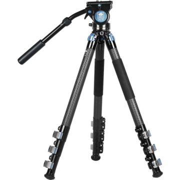 Sirui Carbon Fiber Tripod Kit ar VideoHead L-324F + VH-10